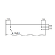 Flatec IV glasschuifdeurset RVS 100kg l.2540mm voor deurbladbreedte 1130-1250mm